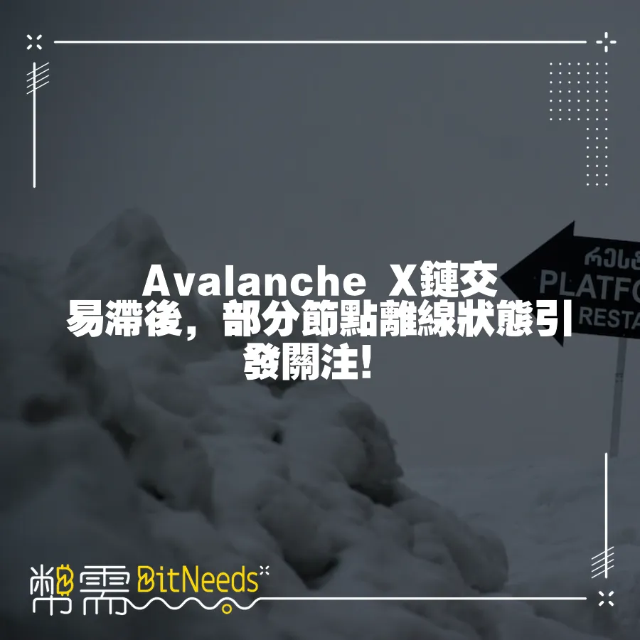 Avalanche X鏈交易滯後，部分節點離線狀態引發關注！