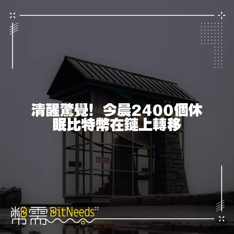 清醒驚覺！今晨2400個休眠比特幣在鏈上轉移