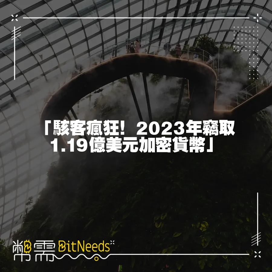 「駭客瘋狂！2023年竊取1.19億美元加密貨幣」