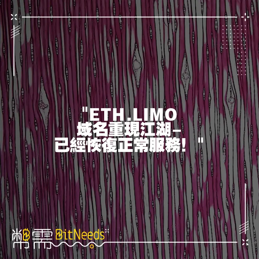  ETH.LIMO 域名重現江湖-已經恢復正常服務！ 