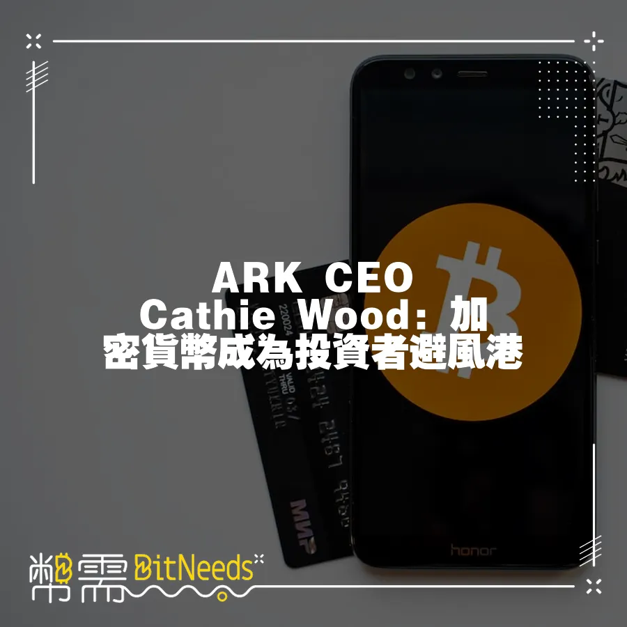 ARK CEO Cathie Wood：加密貨幣成為投資者避風港