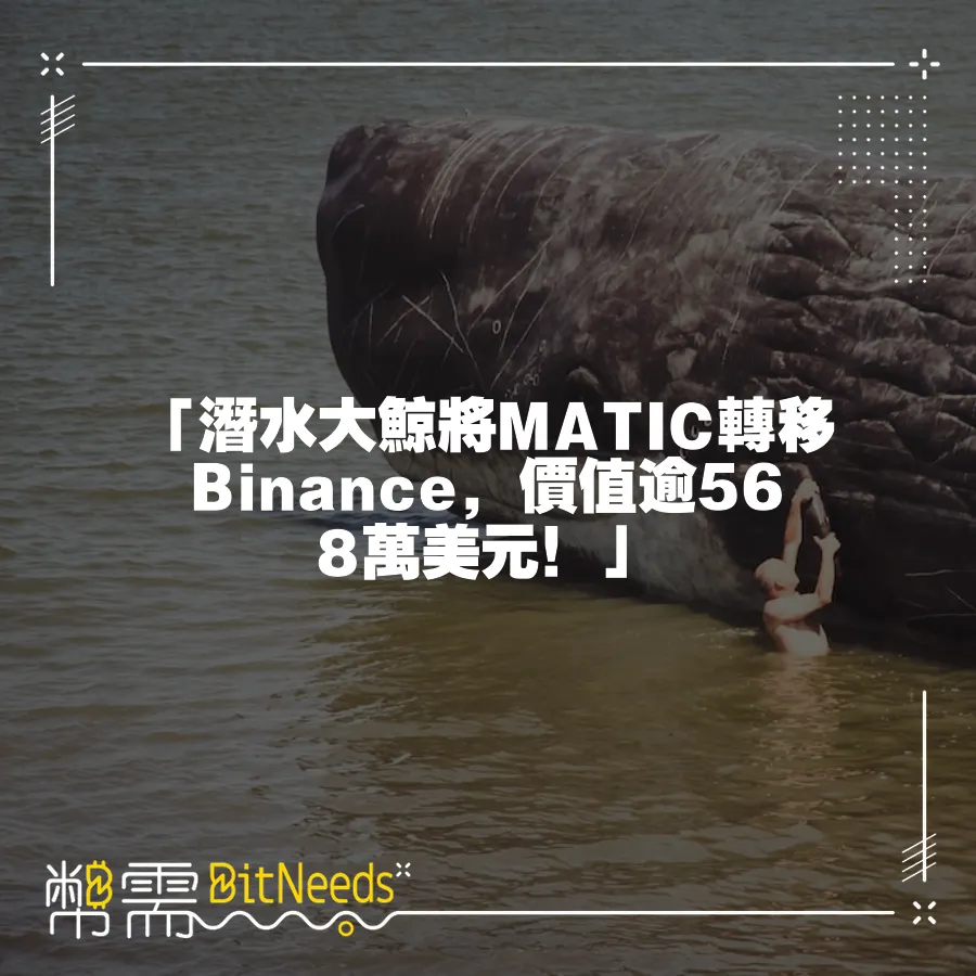 「潛水大鯨將MATIC轉移Binance，價值逾568萬美元！」