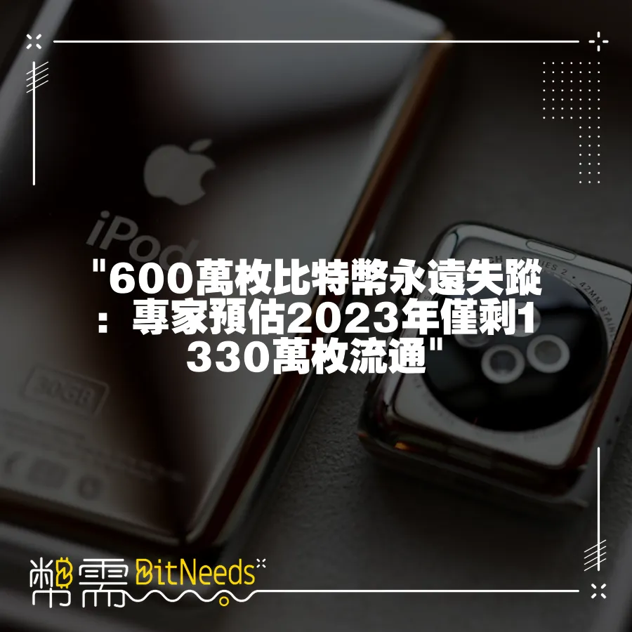  600萬枚比特幣永遠失蹤：專家預估2023年僅剩1330萬枚流通 