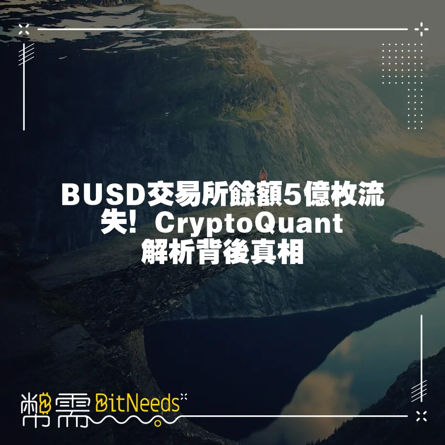 BUSD交易所餘額5億枚流失！CryptoQuant解析背後真相