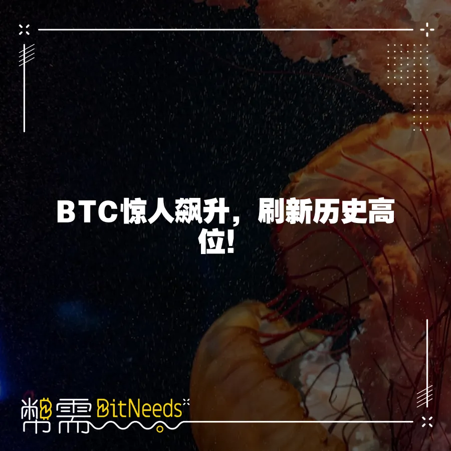 BTC驚人飆升，刷新歷史高位！