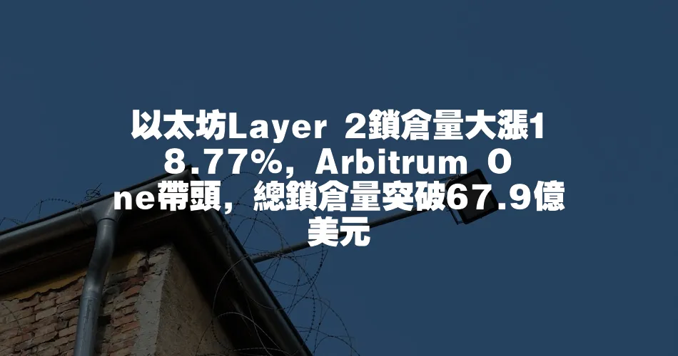 以太坊Layer 2鎖倉量大漲18.77%，Arbitrum One帶頭，總鎖倉量突破67.9億美元