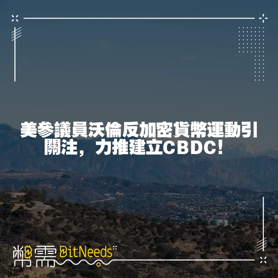 美參議員沃倫反加密貨幣運動引關注，力推建立CBDC！