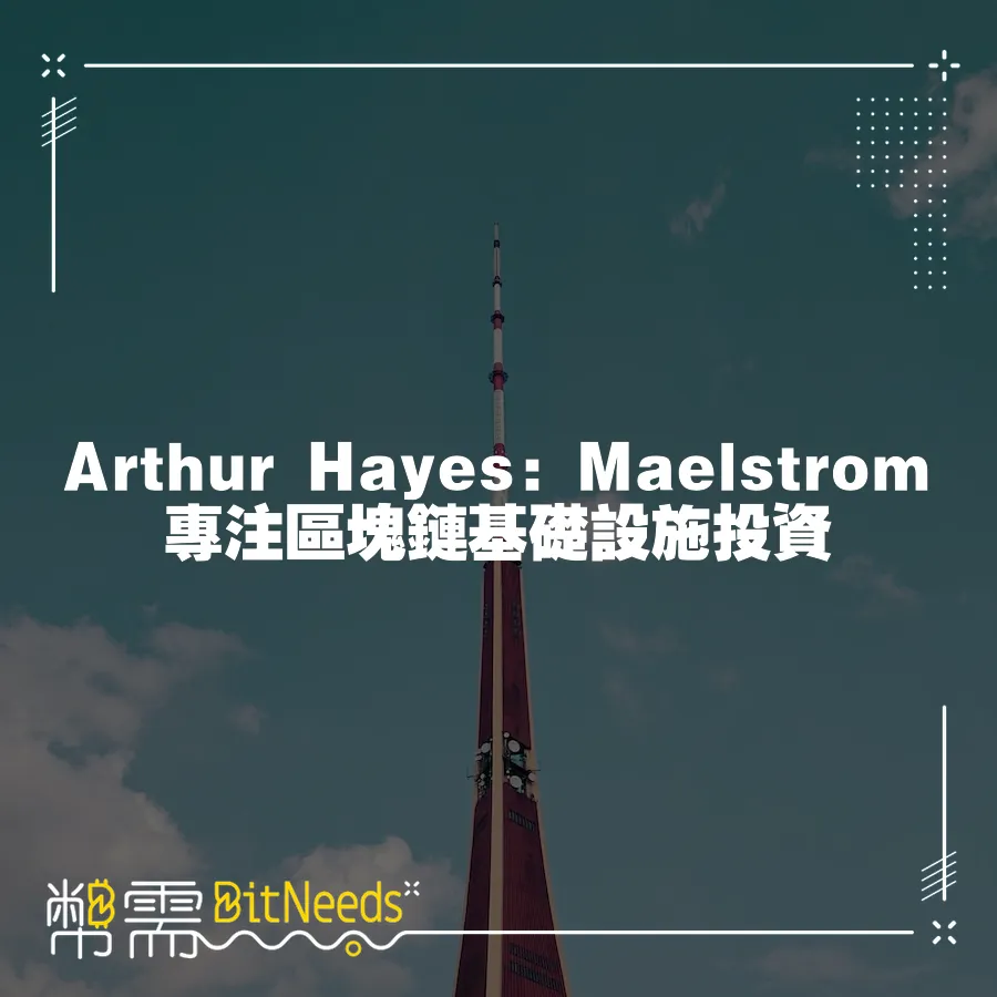 Arthur Hayes：Maelstrom專注區塊鏈基礎設施投資