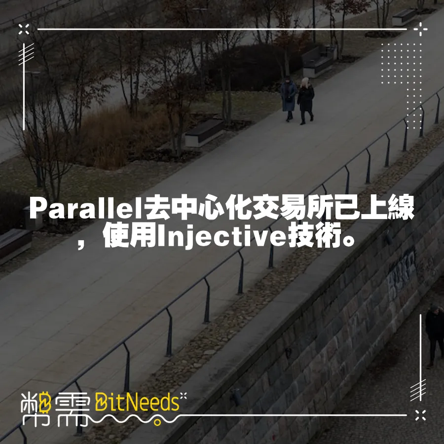 Parallel去中心化交易所已上線，使用Injective技術。