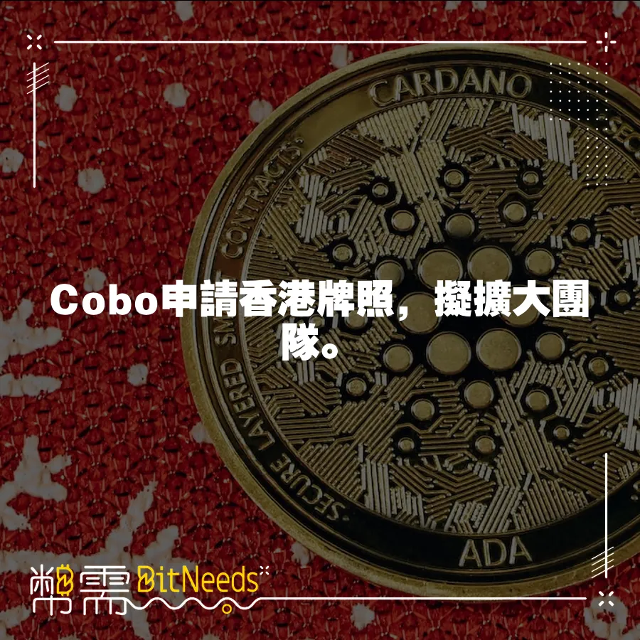 Cobo申請香港牌照，擬擴大團隊。